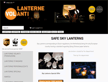 Tablet Screenshot of lanternevolanti.com